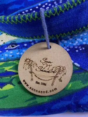 Guy Harvey Dolphin Sequin Tote Bag Blue Green Beach Resort Ocean Coral 14x10 thumbnail 10