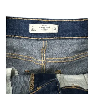 Women's Abercrombie & Fitch Jean Shorts 26 W Sz 2 Hi Rise Denim‎ thumbnail 2
