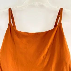 SKIMS‎ Fits Everybody Cami Bodysuit Burnt Orange Square Neck Size Medium thumbnail 3