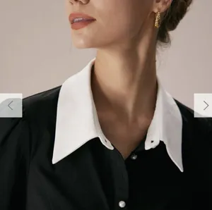 RIHOAS The Black Lapel Colorblock Ruched Mini Dress 22 thumbnail 5