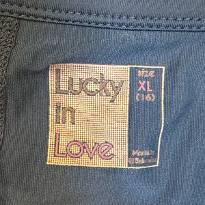 Lucky in Love Blue Pleated Tennis Skirt with Multicolor Geometric Print Size XL thumbnail 2