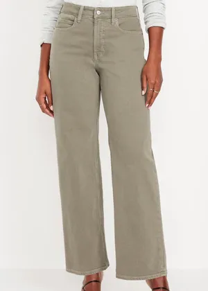 Olive Curve High Waisted Jeans thumbnail 2