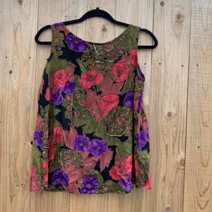 Vintage tank top size large spring summer Whimsygoth date cottagecore‎ thumbnail 3
