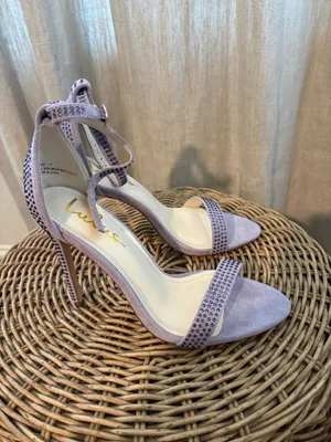 Lulus Lavender embellished heels thumbnail 2