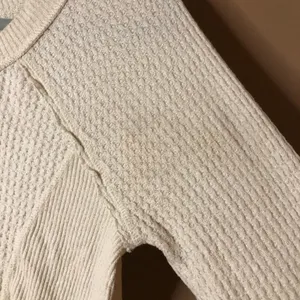 Anthropologie Eri +‎ Ali Waffle Thermal Sweater Cream Ivory Size Small thumbnail 5