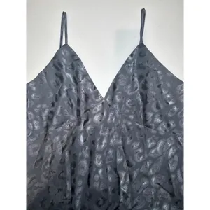 Natori Decadence Slip Dress Black Animal Jacquard Satin XL $170 Retail thumbnail 7