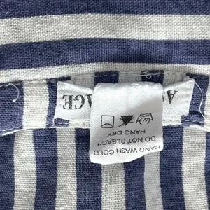 Ashly & Sage Striped Linen Blend Dress Women’s XL Belted Tiered Quiet Luxury thumbnail 4