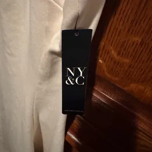 New York & Company Cream A-Line Dress NWT Size L Sleeveless Classic Minimalist thumbnail 5
