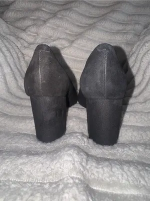 Marc Fisher Zala Black Suede Block Heel Pumps Size 6.5 thumbnail 8