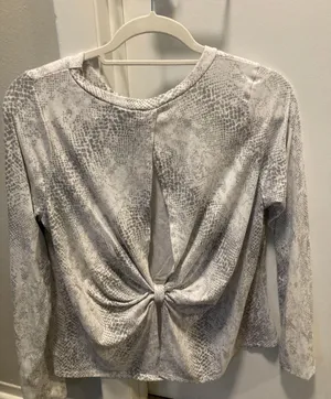 Altar'd State Long-sleeve White Shirt thumbnail 2