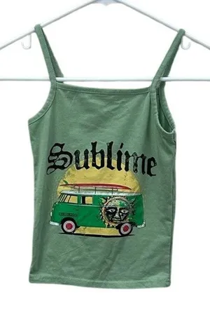 Sublime Band Green Tank size XS thumbnail 1