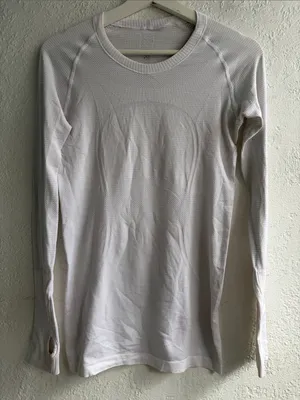 Lululemon Swiftly White Long-Sleeve Active Top thumbnail 1