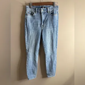 7 For All Mankind Light Blue Skinny Jeans size 29 thumbnail 2