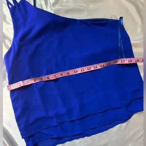 Monteau Blue Asymmetrical Camisole Top thumbnail 5