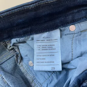 KanCan Dark Wash High Rise Stacked Waist Frayed Ankle Skinny Jeans thumbnail 12