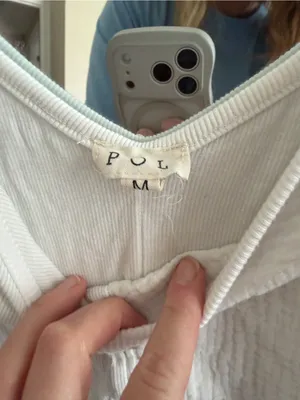 POL Women's White Tank Top thumbnail 4