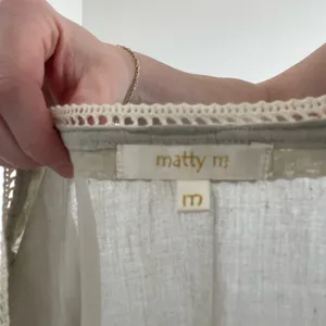 Vintage Marty Nordstrom Boho Lace-Trim Square Neck Women's Top in Cream thumbnail 6