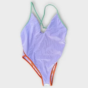 Maaji Lavander Wisteria Mae Reversible One-Piece Swimsuit Size Small thumbnail 7