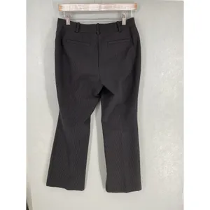Worthington Womens Dress Pants Gray Pinstripe Curvy Fit Petite 4P thumbnail 3