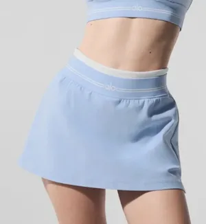 Alo Yoga airbrush better together seashell blue skirt thumbnail 1