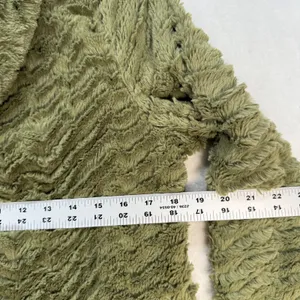 Patagonia Pelage Faux Fur Jacket‎ Cozy Warm Olive Green Coat Womens Size S thumbnail 2
