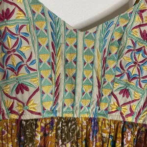 Anthropologie Raga Dress Womens S Floral‎ Embroidered Boho Maxi Spaghetti Strap thumbnail 5