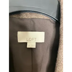 Loft brown Relaxed vest jacket women's size medium dark academia trendy‎ thumbnail 5