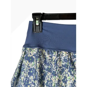 Aerie Offline Real‎ Me Pleated Tennis Skort Women Medium Blue Floral Golf thumbnail 4
