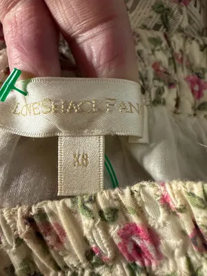 LoveShackFancy Diamond Skirt in Petunia Pink Size XS thumbnail 4