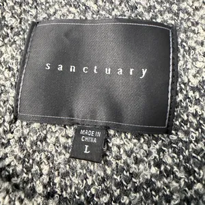 Sanctuary plaid cardigan with snaps and pockets size large thumbnail 3
