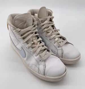 Nike‎ Court Royale 2 Mid Shoes Womens Sz 7.5 White Blue Sneakers thumbnail 1