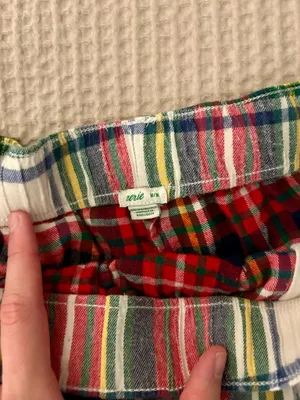 Aerie Plaid Multicolor Pajama Set thumbnail 6