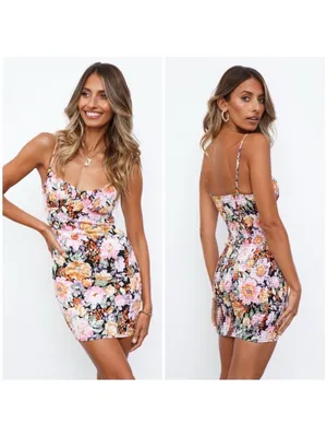 Hello Molly Friendly Banter Floral Mini Dress Size Small/4 thumbnail 2