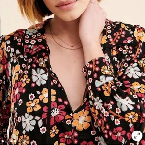 NWT Free People Daisy Jane Black Floral Swing Dress Generous Medium Retail $148 thumbnail 8