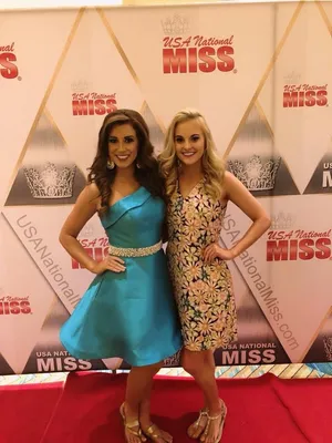 Ashley Lauren Turquoise prom dress thumbnail 2