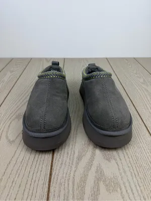 Koolaburra by UGG Women's Burree Platform Slippers US9 Cloud Grey & Green $90 thumbnail 2