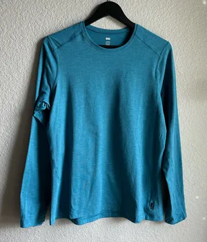 🩵REI Blue Classic All-Season Long-Sleeve Base Layer Top thumbnail 1