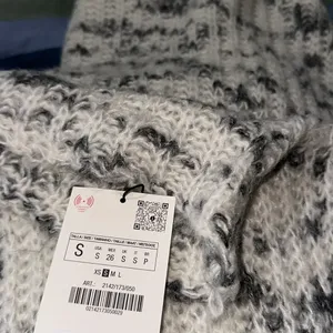 NWT ZARA Bloggers Fav Contrast Wool Blend Sweater Vest Top Turtleneck thumbnail 4