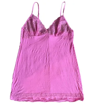 Victoria’s Secret Pink Chemise Nightgown Slip Dress Lace Women’s Size Medium A11 thumbnail 1