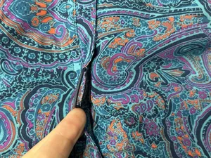 Title Nine Nimblene Shorts Womens 8 Blue Paisley 5” Inseam Quick Dry Stretch thumbnail 4
