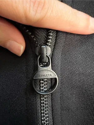 Athleta Black Zip-Front Pullover‎ dress small thumbnail 2