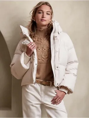 Banana Republic alps oversized puffer down jacket thumbnail 1