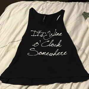 Wine Tank Top Black thumbnail 1