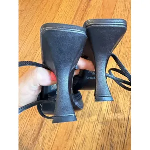 Caverley Shoes Womens Size 6 Black Zebra Slingback Strappy Pointed Toe Heels thumbnail 8