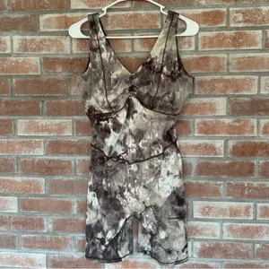 Gymshark Elevate All In One Bodysuit Romper Brown Tie Dye Women’s Large L Yoga thumbnail 2
