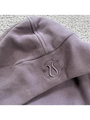 Lululemon Scuba Oversized Half Zip Hoodie XS/S Purple Cropped Yoga Running Gym thumbnail 7