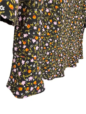 Zara Micro Floral Mini Dress Size L thumbnail 6