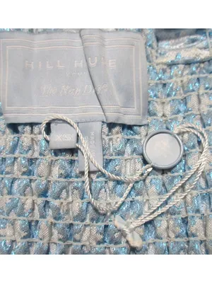 NWoT Hill House Ellie Nap Dress in Blue White Brocade Smocked Tiered Midi XS thumbnail 7