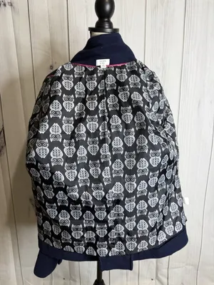 Crown & Ivy Double Breasted Navy Blue Pea Coat Pockets Women’s Sz M thumbnail 14