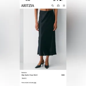 Aritzia Babaton Black Slip Maxi Dress thumbnail 3